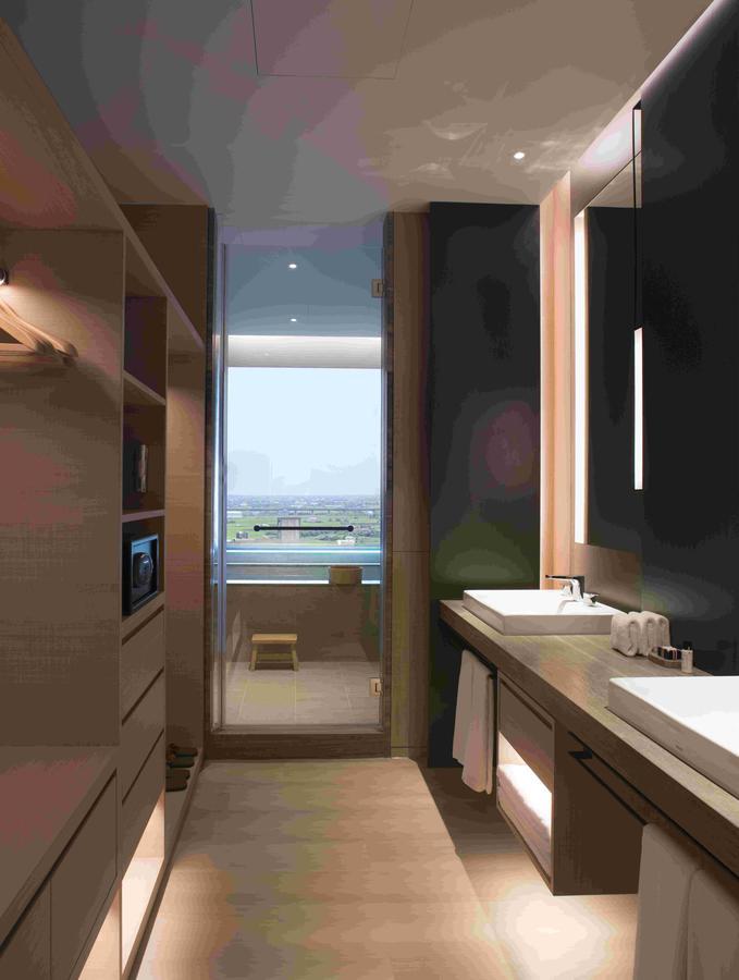 Mu Jiaoxi Hotel Buitenkant foto Bathroom