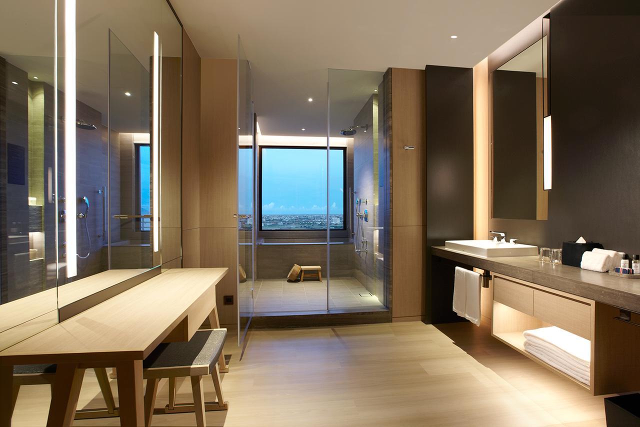 Mu Jiaoxi Hotel Buitenkant foto Bathroom